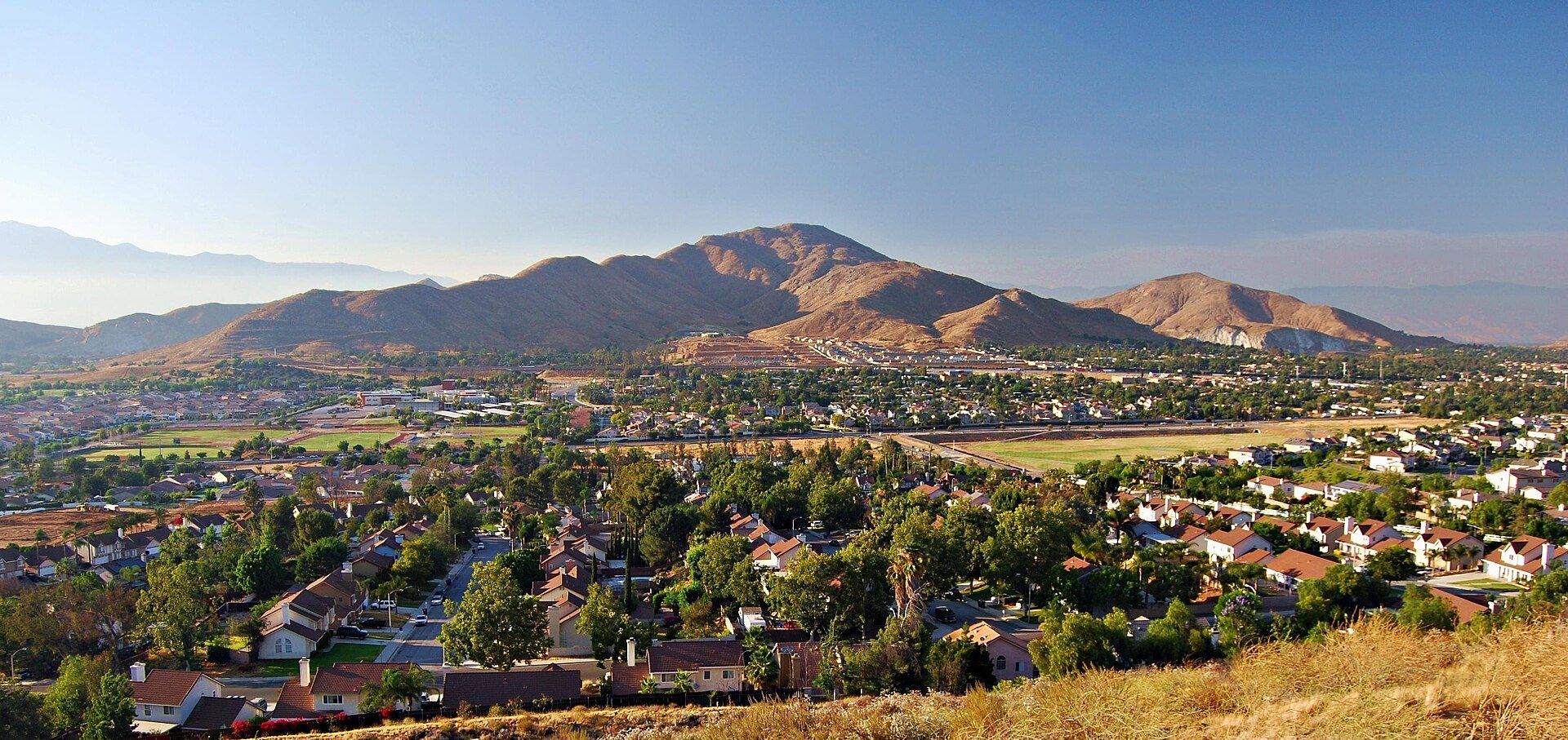 Jurupa Valley, california, featuring Jurupa Valley/Pedley station - Jurupa Valley/Pedley station (formerly Pedley station) is a Metrolink train station in the Pedley neighborhood in Jurupa Valley, California,... and Jurupa Mountains - The Jurupa Mountains, or Jurupa Hills, are a small mountain range of the Peninsular Ranges System, located in the southeastern Pomona Valley..., web design agency service area photo