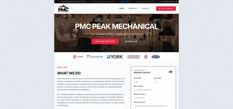 Web design examples from the LegitWebs portfolio 1