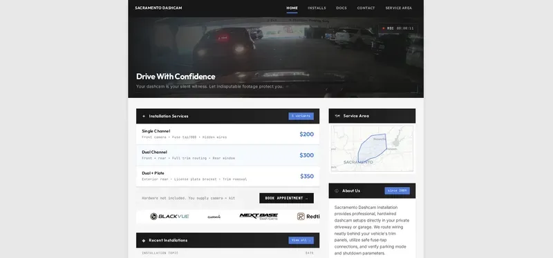 Web design examples serving Pine Bluff, from the LegitWebs portfolio 5
