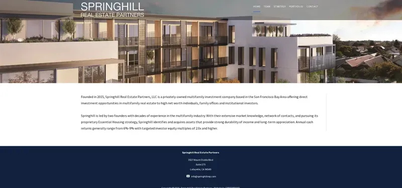 SPRINGHILL REAL ESTATE PARTNERS 1