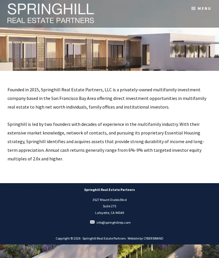 SPRINGHILL REAL ESTATE PARTNERS 2