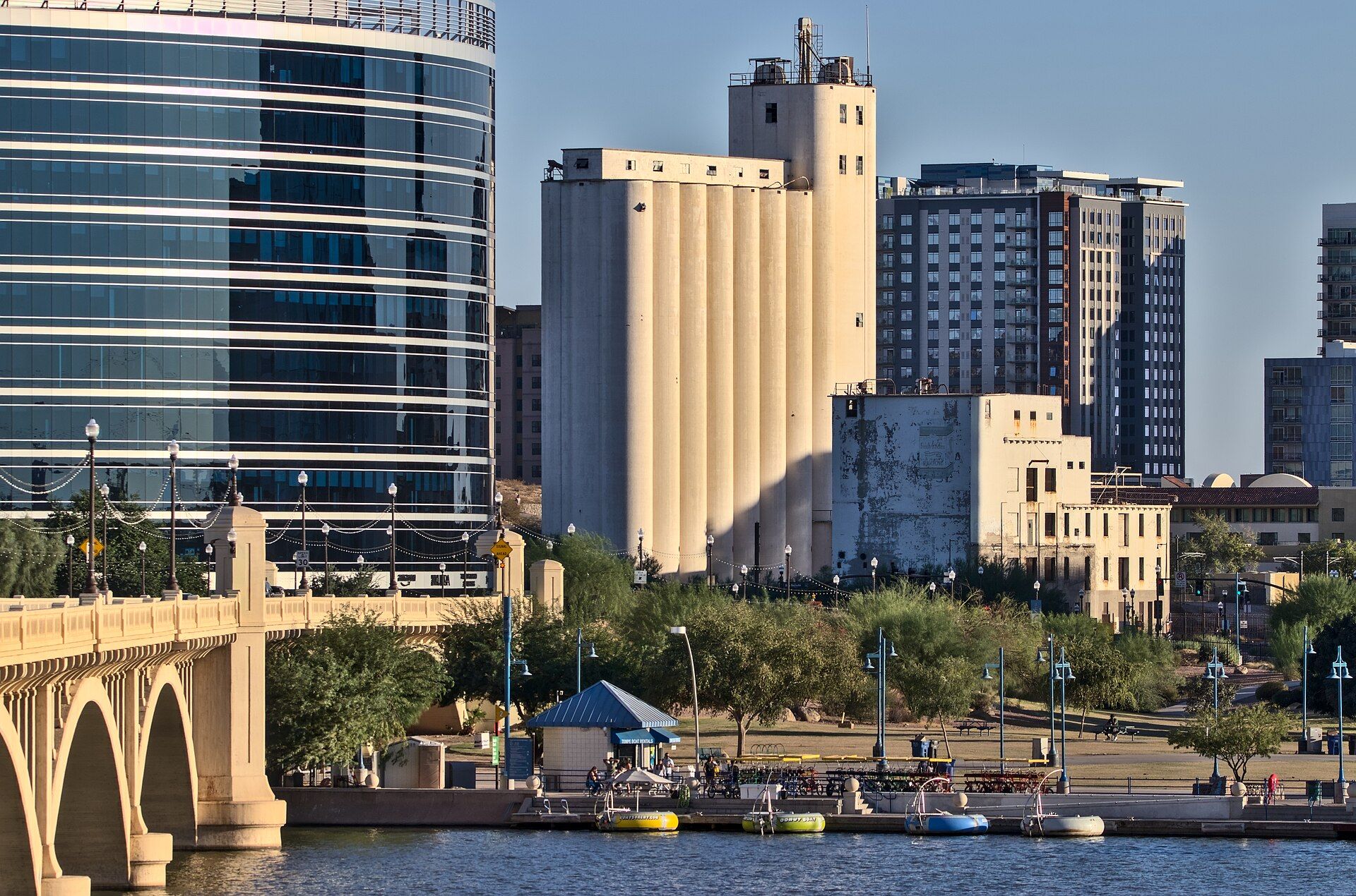 Tempe, arizona, featuring "Tempe, Arizona - Tempe ( tem-PEE; O'odham: Oidbaḍ) is a city in Maricopa County, Arizona, United States, with the Census Bureau reporting a 2020 population o..." and Gammage Memorial Auditorium - ASU Gammage (formerly known as Grady Gammage Memorial Auditorium) is a multipurpose performing arts center at 1200 South Forest Avenue at Ea..., web design agency service area photo