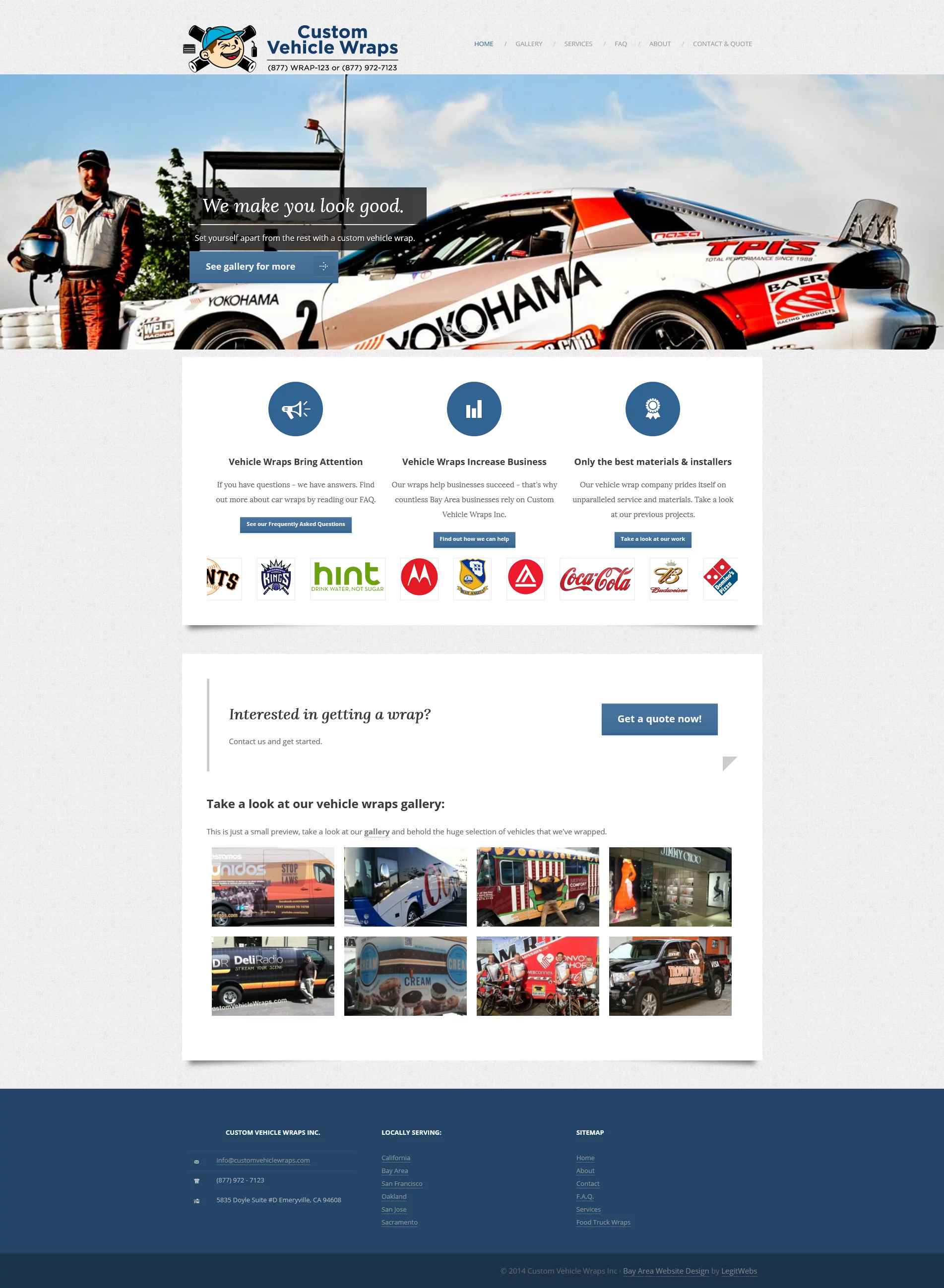 Custom Vehicle Wraps Homepage