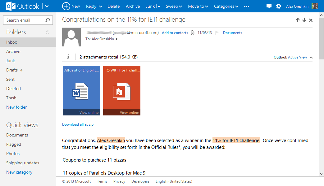 Outlook.com Webmail